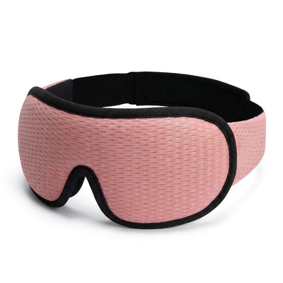 Pink 3D contoured sleep mask hero view
