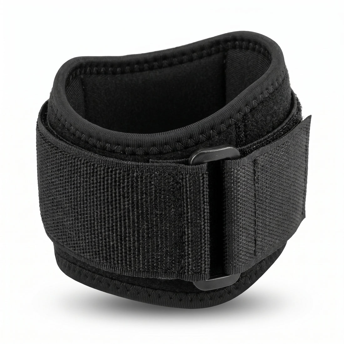 Black elbow compression band with velcro closure