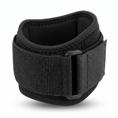 Black elbow compression band with velcro closure