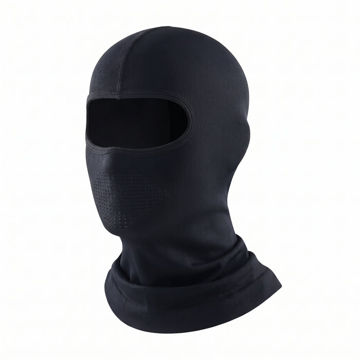 Black winter balaclava face mask hero shot