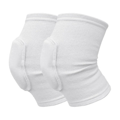 White knee pads pair on white background